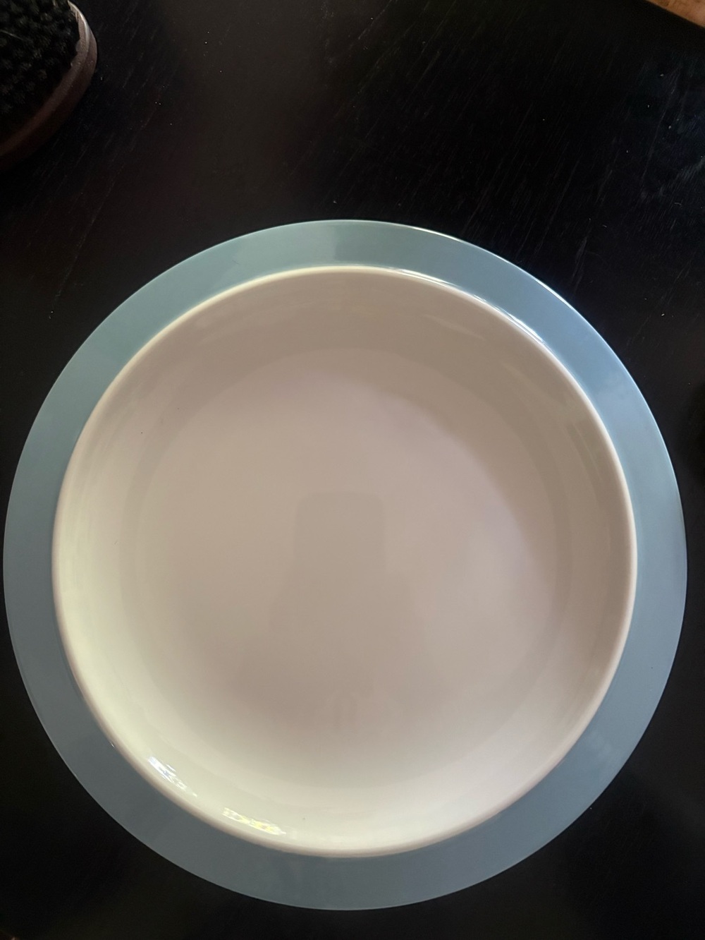 Alessi Tendentse Bavero dinner plate set by Achille Castiglioni BLUE rim RARE